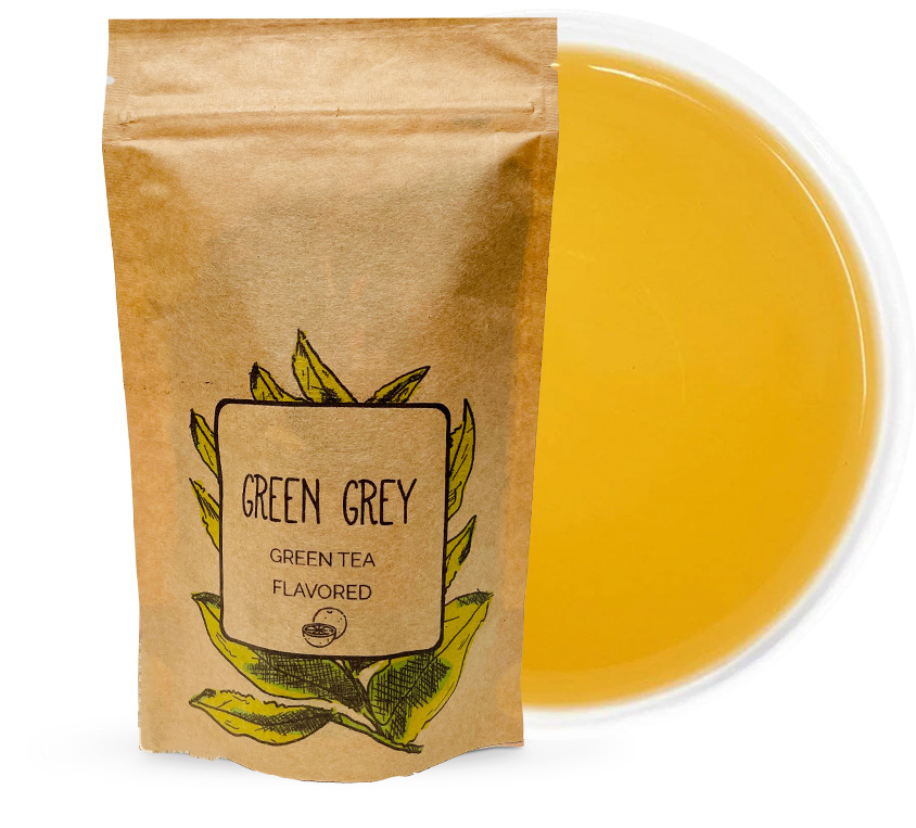 Green Earl Grey Leo Tea w opakowaniu doypack